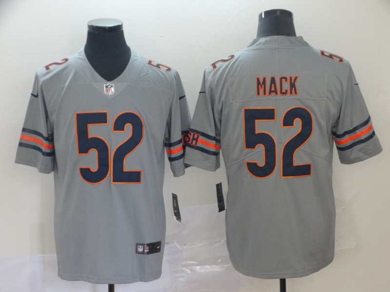 Men Chicago Bears #52 Mack Grey Nike Limited NFL Jerseys->chicago bears->NFL Jersey